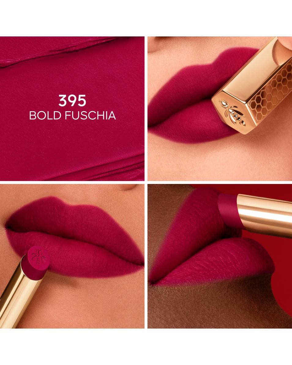 GUERLAIN Kiss Kiss Honey-Infused Intense Lipstick 395 BOLD FUCHSIA 2