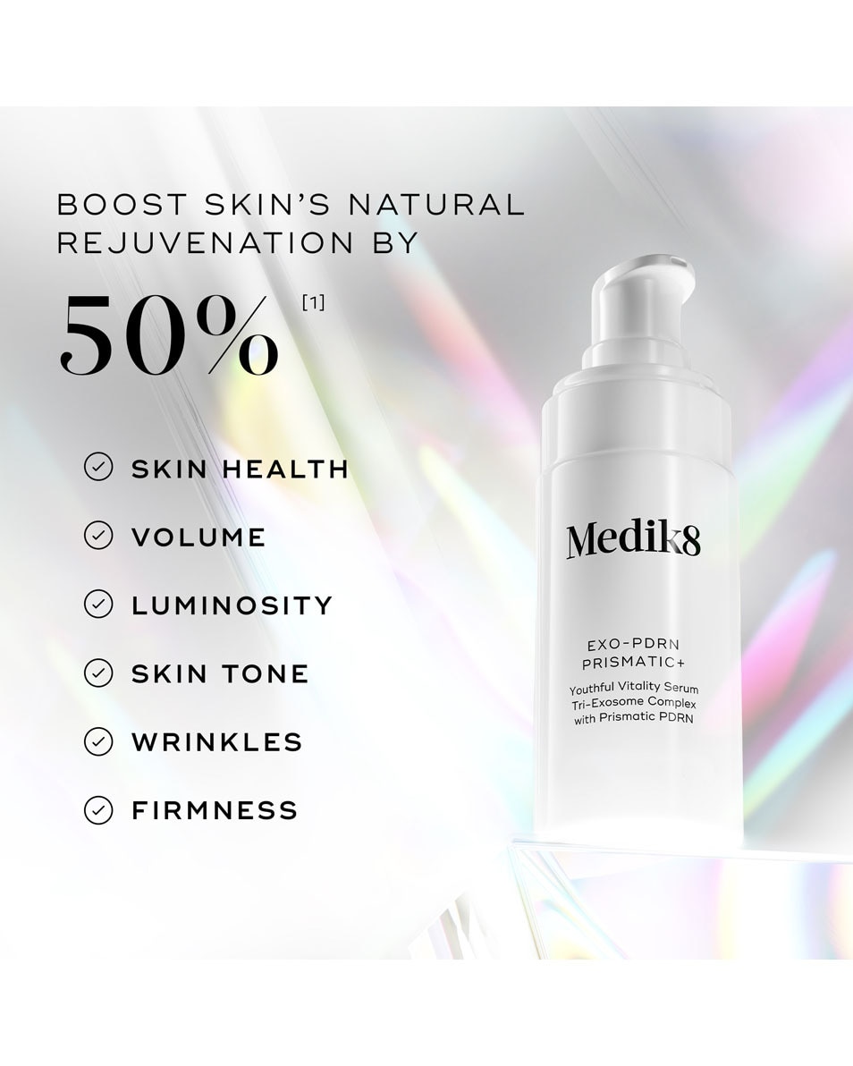 MEDIK8 Exo-Pdrn Prismatic+ Youthful Vitality Serum Tri-Exosome Complex with Prismatic PDRN 30 ML 2