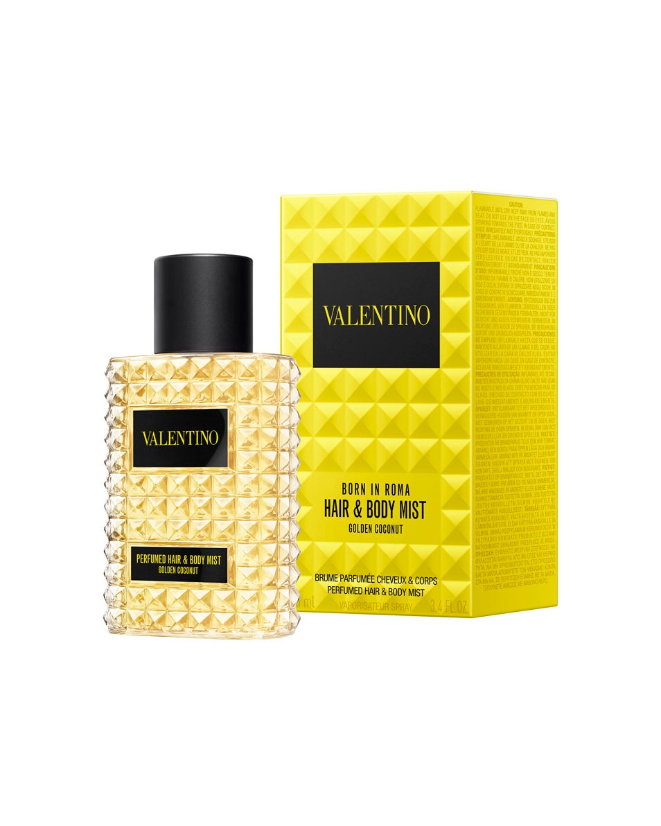 VALENTINO Born in Roma Golden Coconut Hair & Body Mist – Bloemig kokosparfum voor dames 100 ML 2