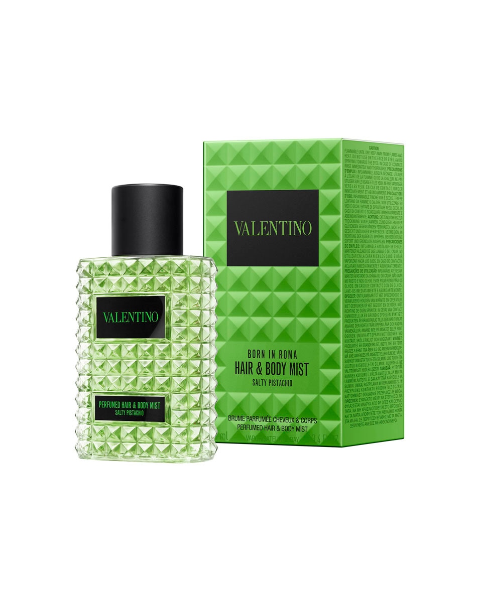VALENTINO Born in Roma Salty Pistachio Hair & Body Mist – Bloemig amber parfum voor dames 100 ML 2