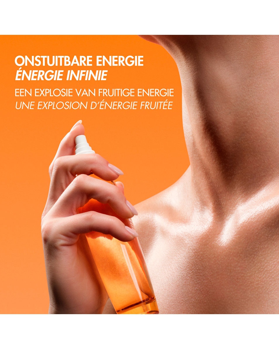 BIOTHERM Eau Vitaminée Énergie Abricot Verfrissende Body Mist – Noten Van Abrikoos, Mandarijn & Cederhout 100 ML 2