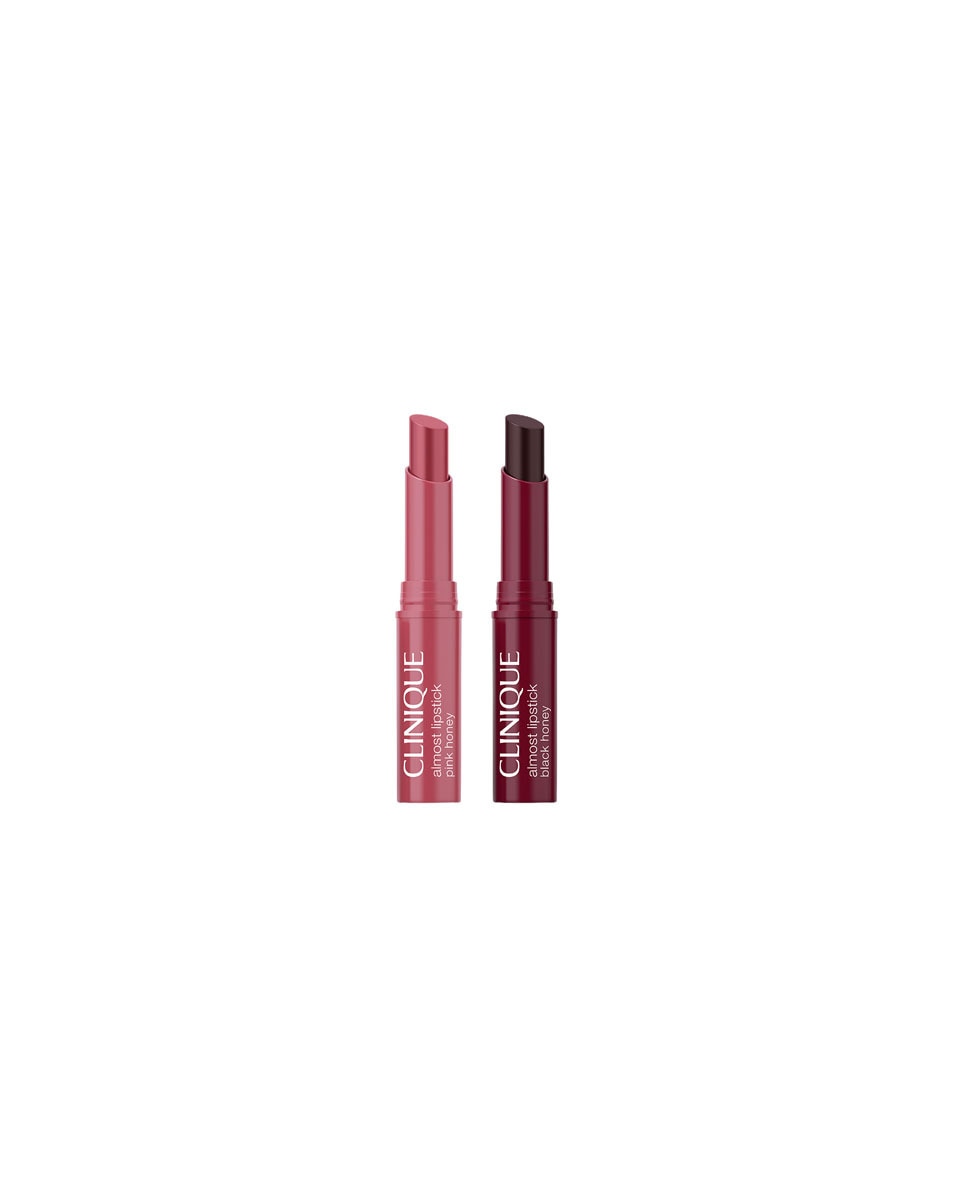 CLINIQUE Almost Lipstick Dubbele black honey & pink honey 2 ST