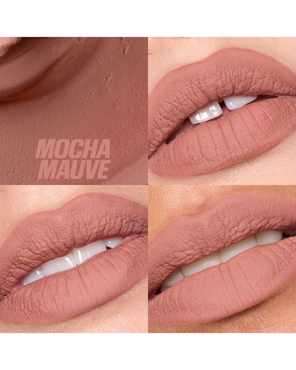 HUDA BEAUTY LIQUID MATTE MOUSSE SOFT BLUR LIP CREAM MOCHA MAUVE