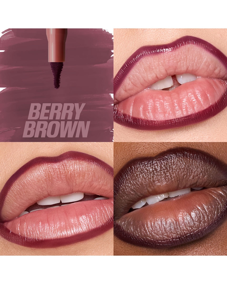 HUDA BEAUTY LIP CONTOUR LIP STAIN BERRY BROWN 2
