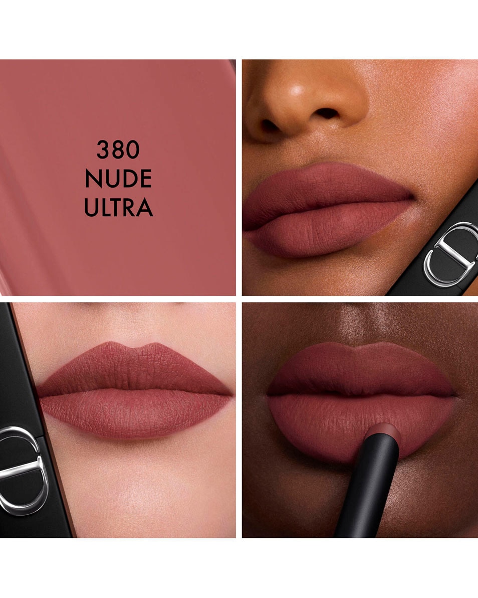 DIOR Rouge Dior On Stage - Longwear lipstick, matte finish Langhoudende lipstick - 24 uur zonder afgeven, matte finish 380 Nude Ultra