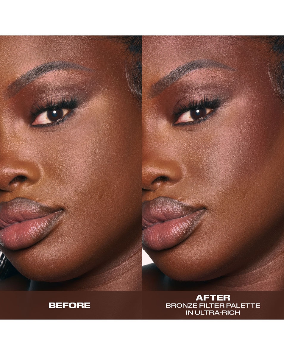 HUDA BEAUTY BRONZE FILTER PALETTE BRONZING AND CONTOUR QUAD ULTRA RICH 2