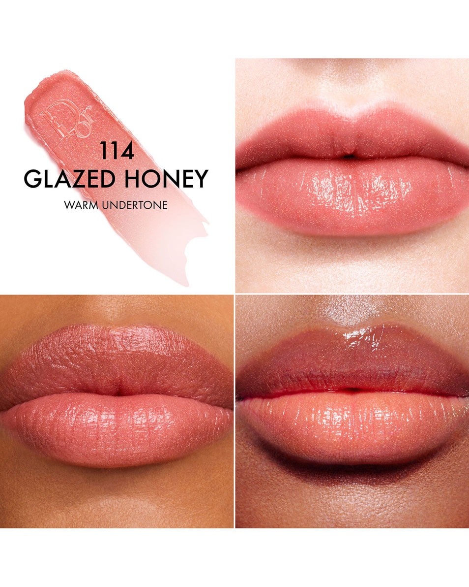 DIOR Dior Addict Lip Glow - Hydrating Lip Balm 48 u hydraterende lipbaslem, pH geactiveerde kleur 114 Glazed Honey 2