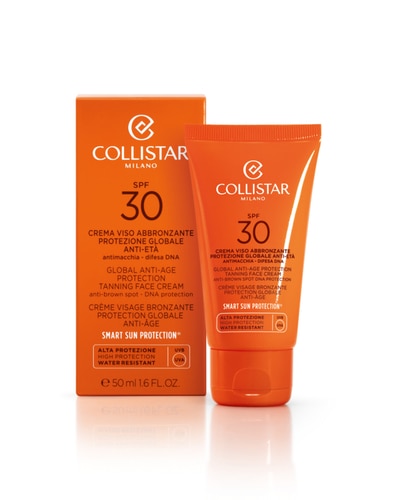 COLLISTAR SUNCARE GLOBALE ANTI-AGE PROTECTION TANNING FACE CREAM SPF30 50 ML
