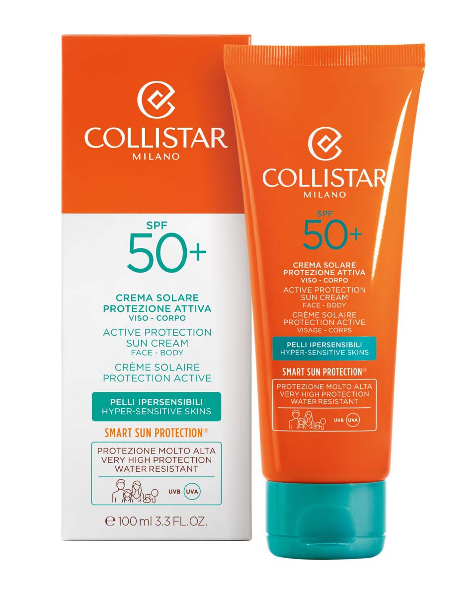 COLLISTAR SUN FACE ACTIVE PROTECTION SUN CREAM SPF50+ 100 ML 2