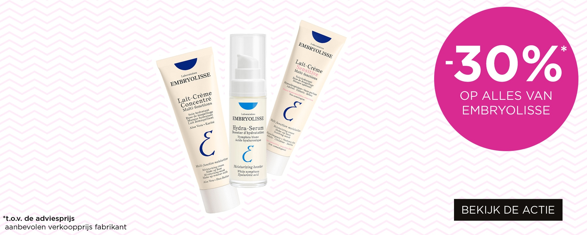 -30%* op alles van Embryolisse -30%* op alles van Embryolisse