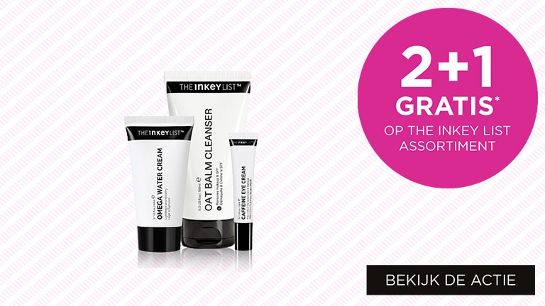 2+1 GRATIS op The Inkey List Assortiment 2+1 GRATIS op The Inkey List Assortiment