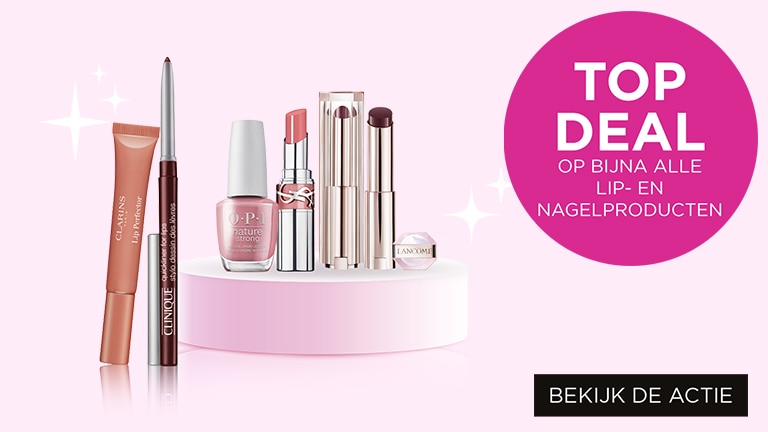 TOP DEAL op bijna alle lip- en nagelproducten TOP DEAL op bijna alle lip- en nagelproducten