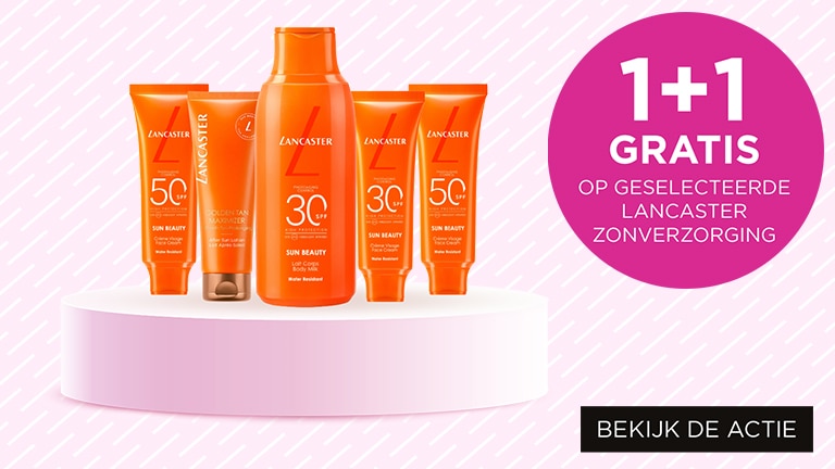 1+1 gratis op geselecteerde Lancaster zonverzorging 1+1 gratis op geselecteerde Lancaster zonverzorging