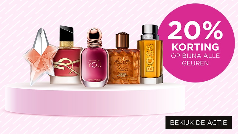 20% korting op bijna alle geuren 20% korting op bijna alle geuren
