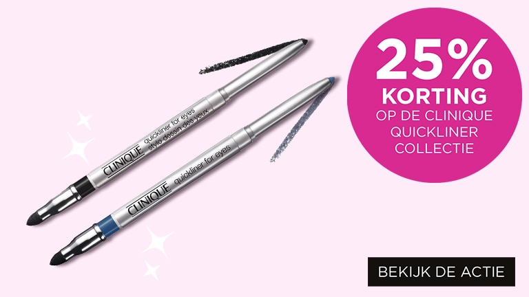 25% korting op de Clinique Quickliner Collectie 25% korting op de Clinique Quickliner Collectie