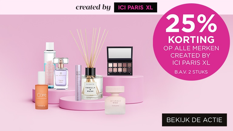 25% korting op alle merken Created by ICI PARIS XL b.a.v. 2 stuks 25% korting op alle merken Created by ICI PARIS XL b.a.v. 2 stuks