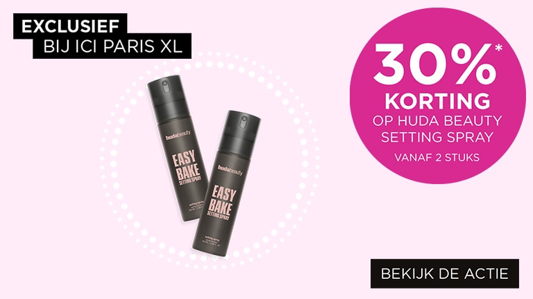 25%* korting op Huda Beauty setting spray vanaf 2 stuks 25%* korting op Huda Beauty setting spray vanaf 2 stuks