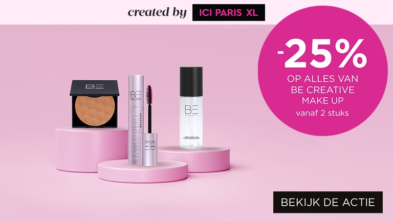 -25% op alles van BE Creative Make Up vanaf 2 stuks -25% op alles van BE Creative Make Up vanaf 2 stuks