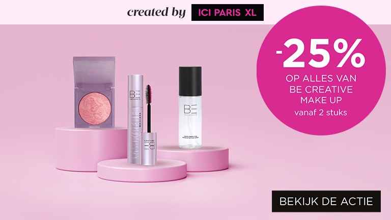 -25% op alles van BE Creative Make up vanaf 2 stuks -25% op alles van BE Creative Make up vanaf 2 stuks