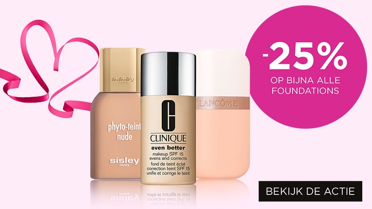 -25%* op bijna alle foundations -25%* op bijna alle foundations