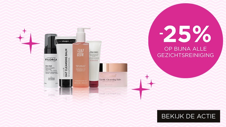 -25%* op bijna alle gezichtsreiniging -25%* op bijna alle gezichtsreiniging