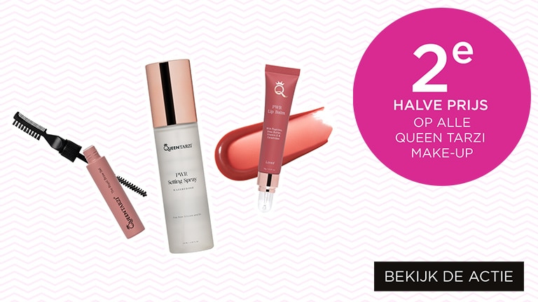 2de halve prijs op alle Queen Tarzi Make-up 2de halve prijs op alle Queen Tarzi Make-up