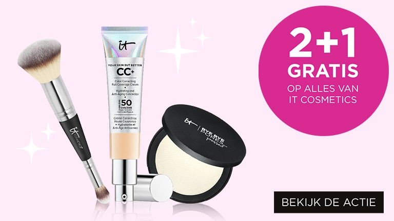 2+1 gratis* op alles van IT COSMETICS 2+1 gratis* op alles van IT COSMETICS