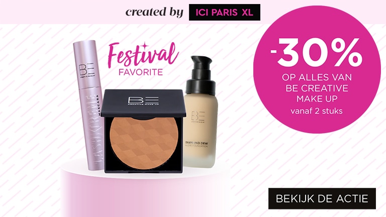 -30% op alles van BE Creative Make-up vanaf 2 stuks -30% op alles van BE Creative Make-up vanaf 2 stuks