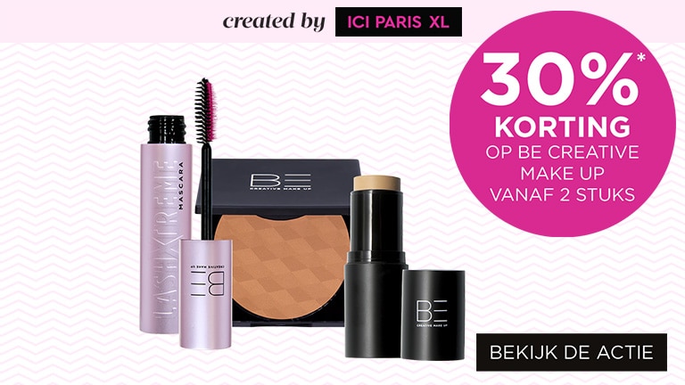 30%* korting op het Be Creative Make Up assortiment vanaf 2 stuks 30%* korting op het Be Creative Make Up assortiment vanaf 2 stuks