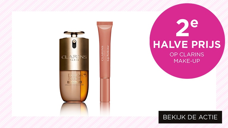 2e halve prijs op Clarins make-up 2e halve prijs op Clarins make-up