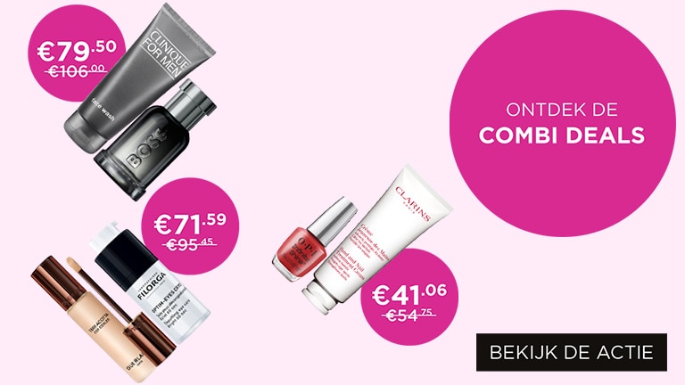 Combi deal: Twee beautyfavorieten met 25% Mix Match korting Combi deal: Twee beautyfavorieten met 25% Mix Match korting
