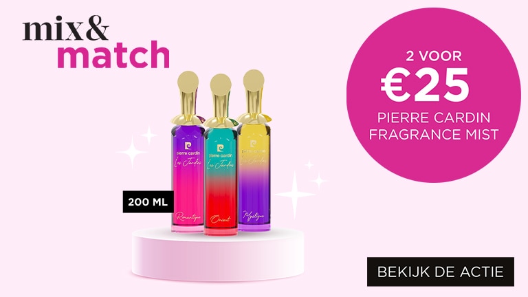 Mix & Match: Pierre Cardin fragrance mist 2 voor €25 Mix & Match: Pierre Cardin fragrance mist 2 voor €25