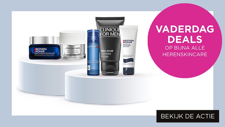 Vaderdag deals op bijna alle herenskincare Vaderdag deals op bijna alle herenskincare