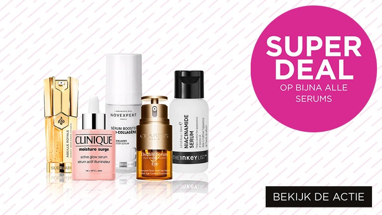 Superdeal op bijna alle serums Superdeal op bijna alle serums